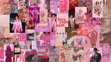 Hot Pink Aesthetic Wall Collage 50 Pcs Etsy