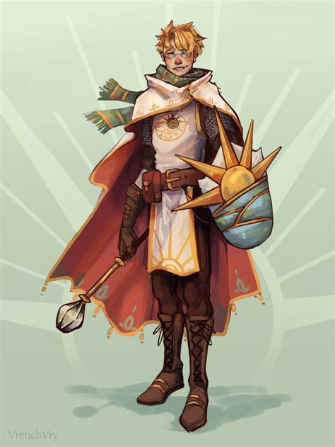 [OC][Art] Light Cleric by VrenchVry (me) : DnD in 2022 | Fantasy character design, Pathfinder ...