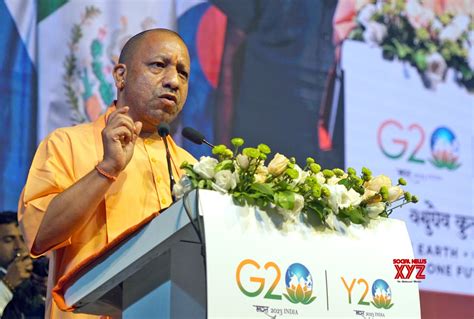 Varanasi Uttar Pradesh Chief Minister Yogi Adityanath Addresses At Youth 20 Summit Gallery