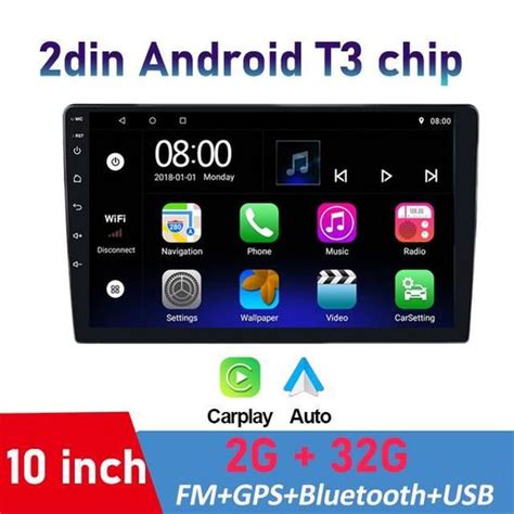 T3 10INCH 2G 32G CP Autoradio Android IPS DSP GPS WIFI Bluetooth