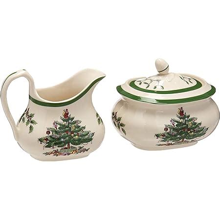 Amazon Spode Christmas Tree Sugar And Creamer Set Home Kitchen