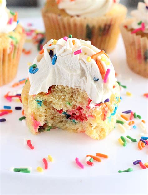 Eggless Funfetti Cupcakes Big Green House