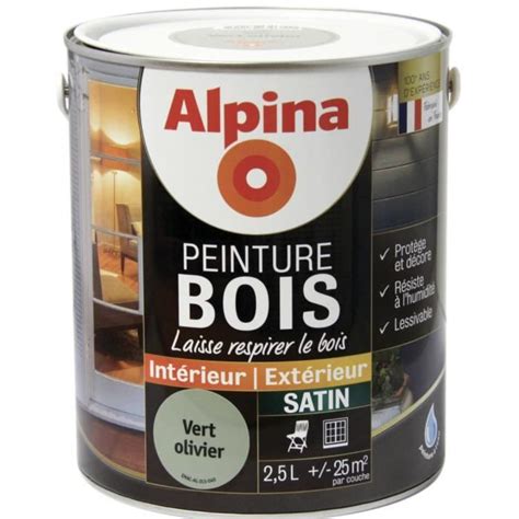 Peinture Sp Ciale Bois Vert Olivier Satin L Alpina Microporeux