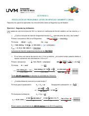 Actividad Ejercicios F Sica Pdf Actividad Resoluci N De