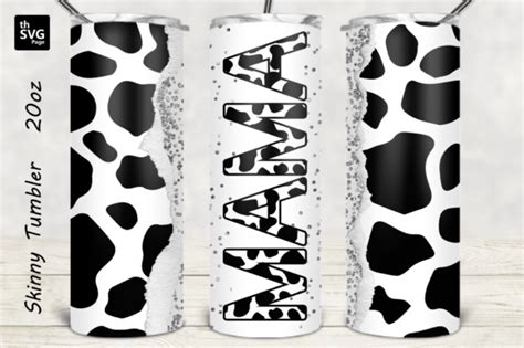 Cowhide Mama Tumbler Wrap Designs Png Graphic By Thsvgpage Creative