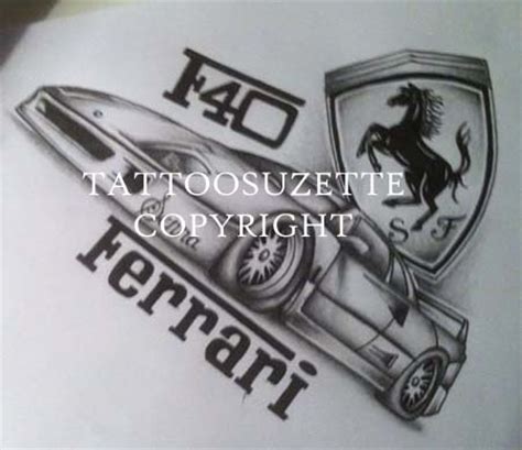 Ferrari Tattoo design by tattoosuzette on DeviantArt