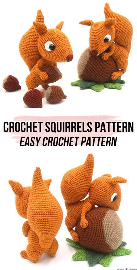 Crochet Pattern Hygge Squirrel Amigurumi By Hooked By Kati Artofit