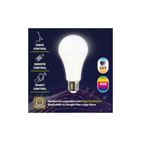 Lampadina Smart Wi Fi Led Goccia E Rgb E Cct Watt