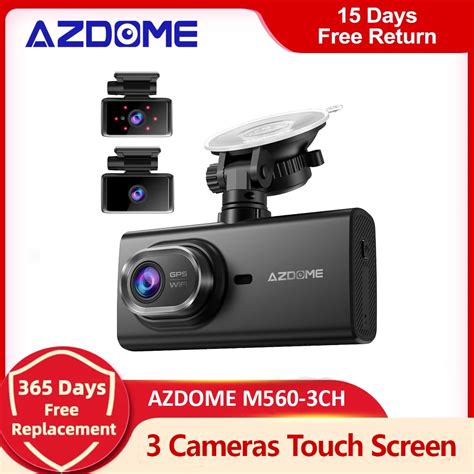 Azdome M Ch Channel Dash Cam Ips Touch Screen Built In Gb