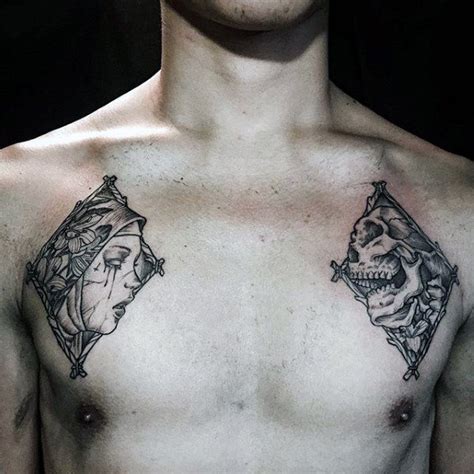 43 Cool Small Chest Tattoos for Men [2024 Inspiration Guide]