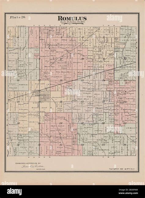 General Official Atlas Of Wayne County Michigan Containing General Maps Of Wayne County And