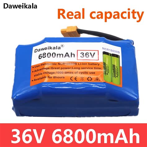 New 100 Original Real Capacity 36v 6 8ah Lithium Battery 10s2p Lithium Ion Pack High Capacity