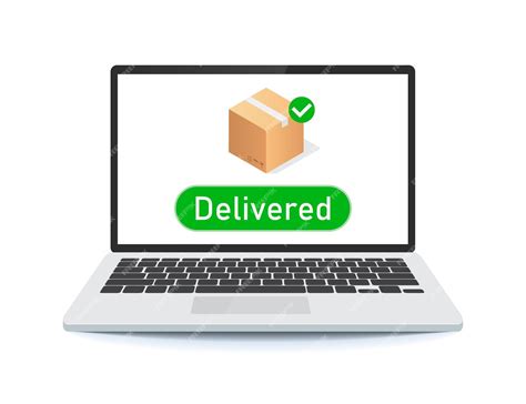 Pedido en línea con marca de verificación en el vector del icono del