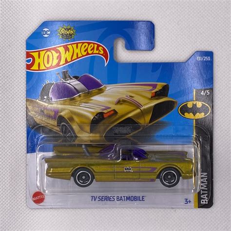 Hot Wheels Dc Batman Tv Series Batmobile Lote P Dourado