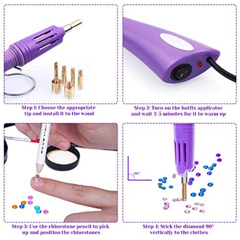 Hotfix Applicator With Rhinestones Cridoz Hot Fix Rhinestone