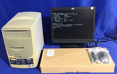 Vintage Hp Pavilion 4455 Desktop Computer Celeron 400mhz 6gb Hdd 64mb