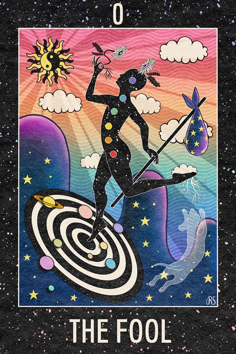 ’The Fool’ Tarot Art Print - Roving Stars 2023