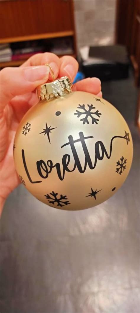 Personalized Christmas Balls Glass Balls With Name Etsy Uk