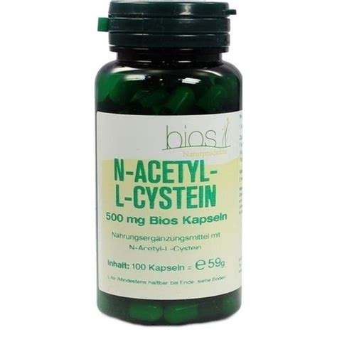 N Acetyl L Cystein 500 Mg BIOS Kapseln 100 St