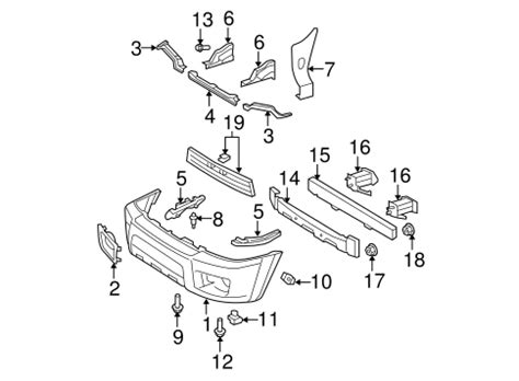 Genuine OEM Bumper Components Front Parts For 2007 Toyota 4Runner