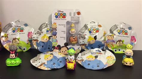 Unboxing Disney Tsum Tsums Series 3 And 2 Mystery Stack Packs Blind Bags Youtube