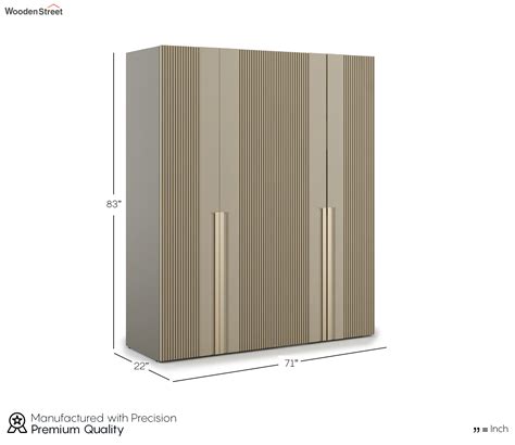 Buy Modern Living Astor 4 Door Engineered Wood Wardrobe At 31 OFF