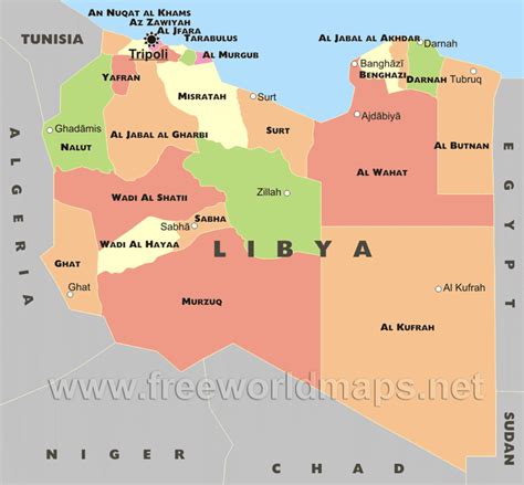 Libya Political Map