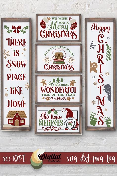 Christmas Sign Making Bundle Svg Merry Christmas Sign Svg