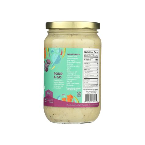 Yai S Thai Green Thai Coconut Curry 16oz Terra Powders