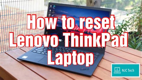 How To Reset Lenovo ThinkPad Laptop YouTube