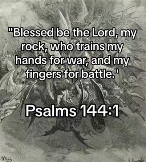 Blessed Be The Lord My Rock Who Trains My Hands For War And My