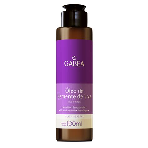 Óleo Vegetal de Semente de Uva 100ml Gabea