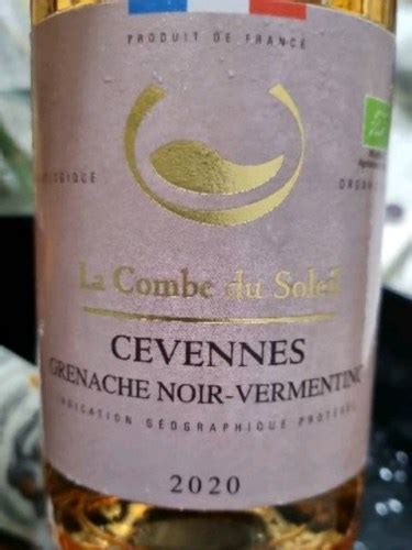 La Combe Du Soleil Cevennes Grenache Noir Vermentino Vivino US