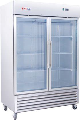 New Genkraft Gst Bfg Double Glass Swing Door Freezer Cu Ft In