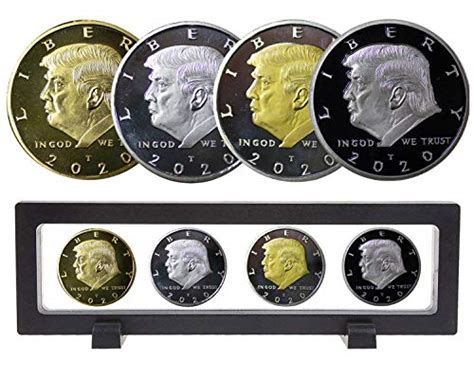 2020 Donald Trump Gold Coin Set with Display Case, Gold & Silver Plated ...