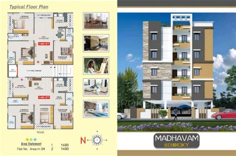 Madhavam Residency Kapra Without Brokerage Unfurnished Bhk Flat For