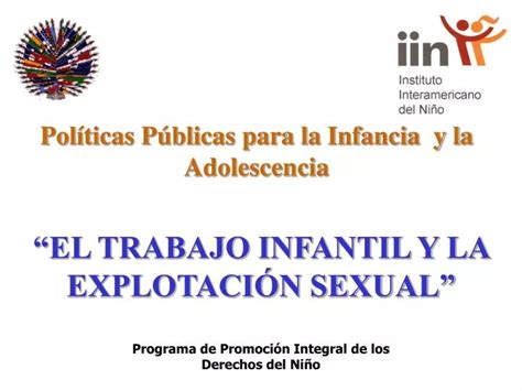 PPT Políticas Públicas para la Infancia y la Adolescencia PowerPoint