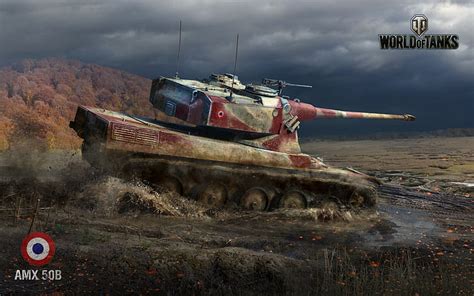 World Of Tanks Tanque AMX 50B Juegos De Guerra Videojuegos Fondo