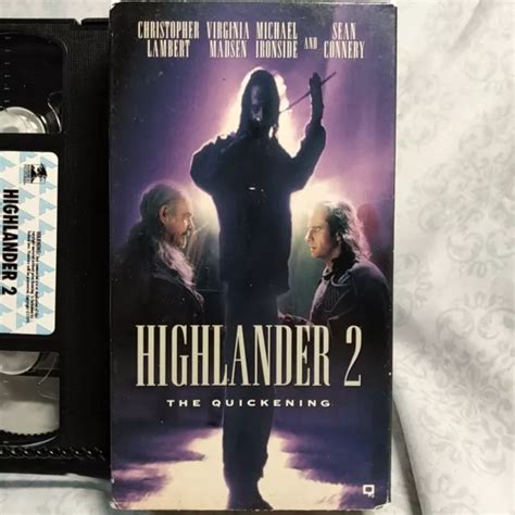 HIGHLANDER 2 THE Quickening VHS 1997 Vintage Movie Film Man Cave