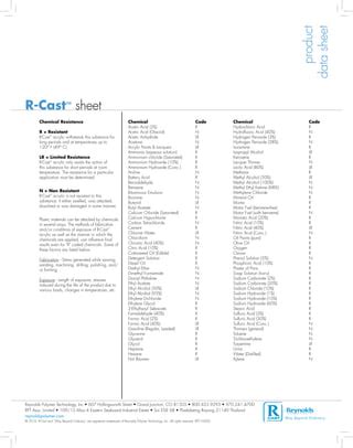 Pmma Cast Acrylic Properties Data Sheet Reynolds Polimer Pdf