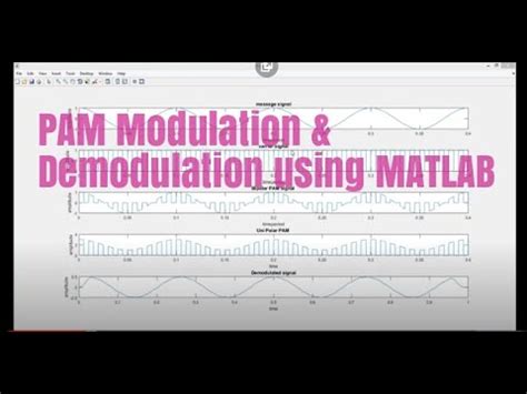 PAM Modulation Demodulation Using MATLAB YouTube