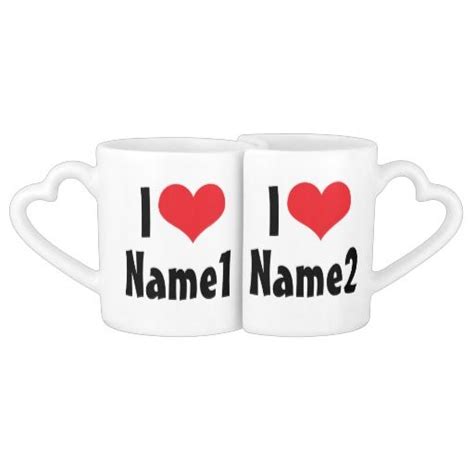 Custom Were In Love Coffee Mug Set Zazzle Mugs Mugs Set Coffee