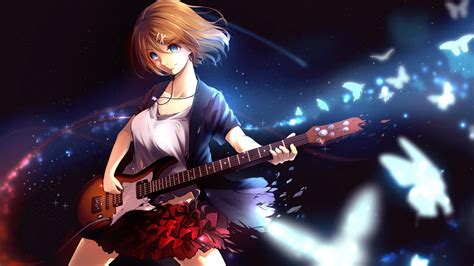 Cute Anime Girl Guitar Wallpapers Top Free Cute Anime Girl Guitar