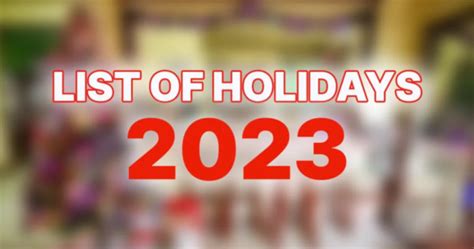 Philippines Holidays 2023 - Triple i Consulting