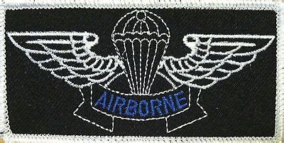 AIRBORNE WINGS Patch with VELCRO® Brand fastener Military Blue AIRBORNE #1 | eBay