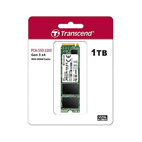 Transcend MTE220S 1 TB NVMe PCIe Gen3 X4 M 2 2280 Internal Solid State