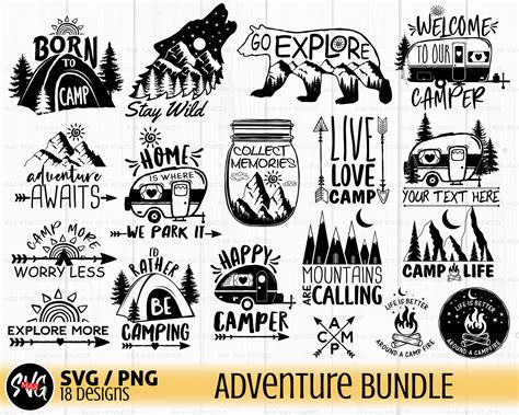 Camping Svg Campfire Svg Camping Svg Png Adventure Svg Bundle Explore More Svg Born To Camp Svg