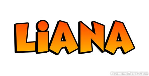 Liana Logo | Free Name Design Tool from Flaming Text