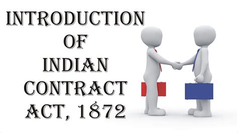 Introduction Of Indian Contract Act Indian Contract Act