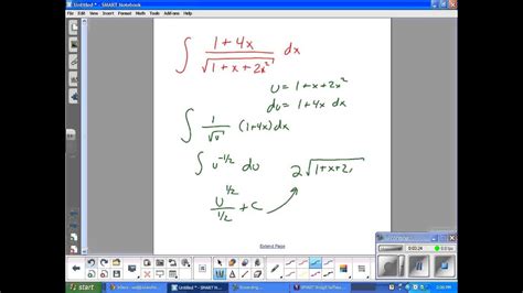 Indefinite Integrals With Substitution Calculus Juda Math YouTube